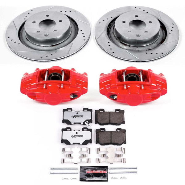 Power Stop 08-13 Infiniti G37 Rear Z26 Street Warrior Brake Kit w/Calipers - KC4732-26