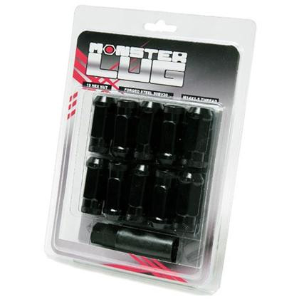 Wheel Mate Monster Locking Lug Nut Set of 4 - Black 14x1.50 - 33002B