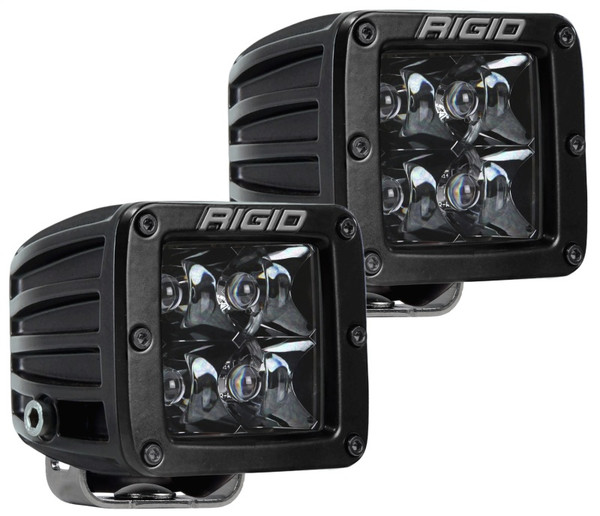 Rigid Industries D-Series Midnight Edition - Spot - Set of 2 - 202213BLK