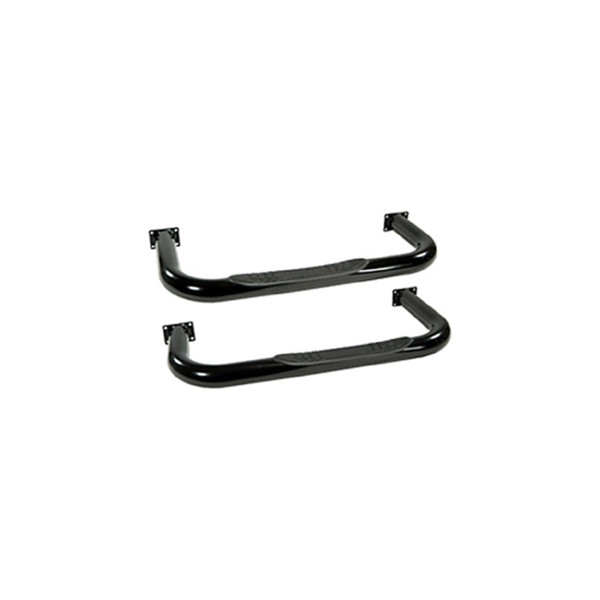 Rugged Ridge 3in Round Tube Side Steps Black 76-83 CJ5 - 11590.01