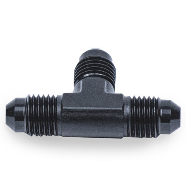 Snow Performance 4AN T Fitting (Black) - SNO-806-BRD