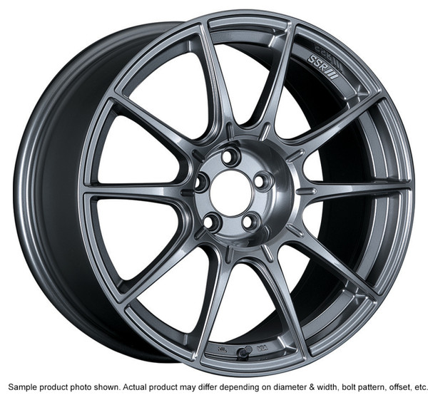 SSR GTX01 18x9.5 5x100 40mm Offset Dark Silver Wheel FRS / BRZ - XA18950+4005CDK
