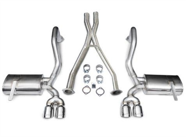 Corsa 97-04 Chevrolet Corvette C5 Z06 5.7L V8 Polished Xtreme Cat-Back + XO Exhaust - 14114