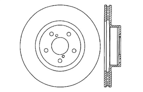 StopTech Drilled Sport Brake Rotor - 128.47021L