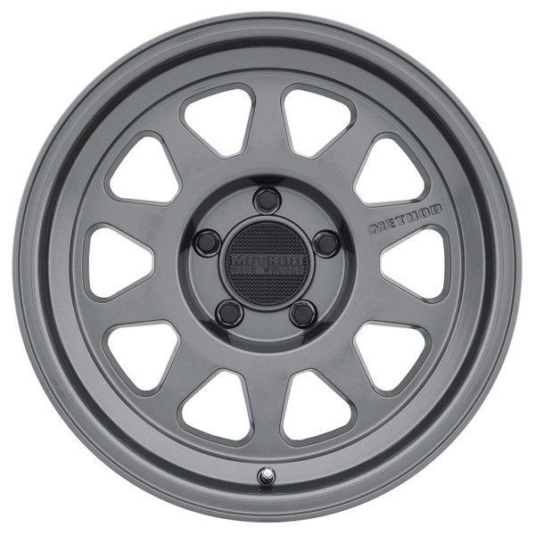 Method MR316 17x8.5 0mm Offset 5x5 71.5mm CB Gloss Titanium Wheel - MR31678550800