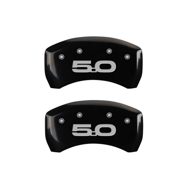 MGP Rear set 2 Caliper Covers Engraved Rear 2015/50 Black finish silver ch - 10203RM52BK
