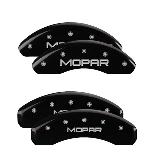 MGP 4 Caliper Covers Engraved Front & Rear MOPAR Yellow finish black ch - 32003SMOPYL