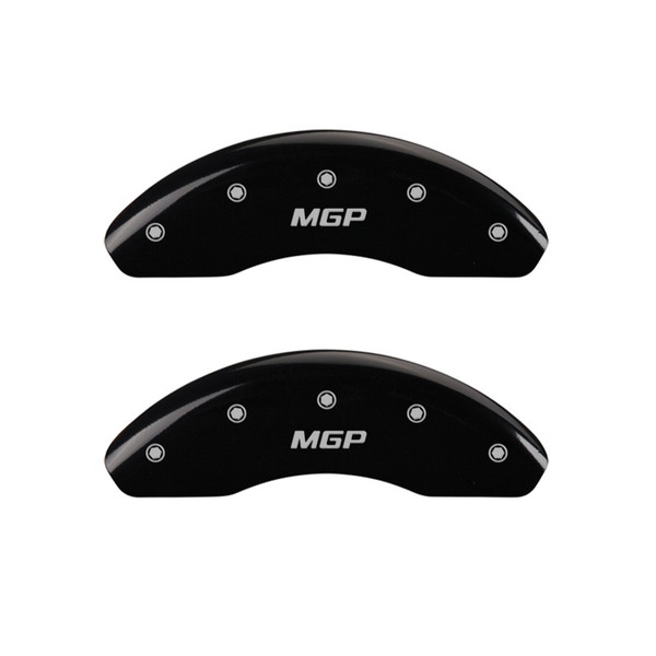 MGP 2 Caliper Covers Engraved Front MGP Black Finish Silver Char 2018 Ram Promaster City - 55004FMGPBK