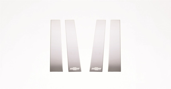 Putco 14-14 Chevrolet Silverado HD - (Ext Cab) - 4pcs Stainless Steel Pillar Posts Classic - 402608