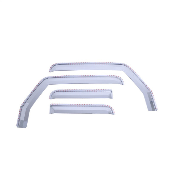 Putco 20-21 Jeep Gladiator JT/JL Element Chrome Window Visors (Set of 4) - 480221