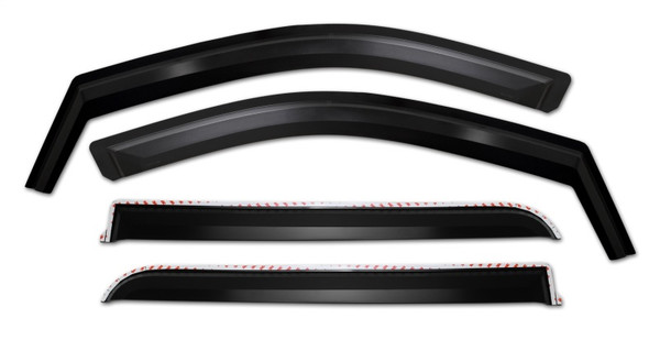 Putco 15-20 Ford F-150 - Super Cab Element Matte Black Window Visors (Set of 4) - 680067