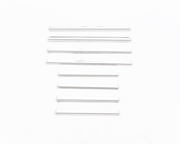 Putco 14-18 Chevy Silv LD - Crew Cab w/ CHEVROLET Etching (8pcs) SS Door Sills - 95173GM-1