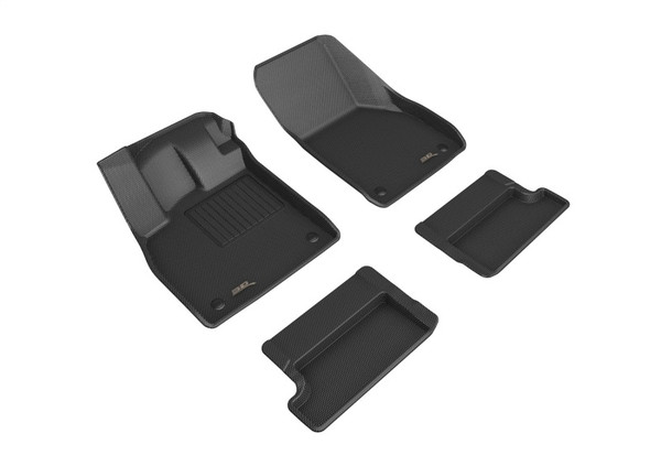 3D MAXpider 2016-2020 Audi Tt Kagu 1st & 2nd Row Floormats - Black - L1AD04601509