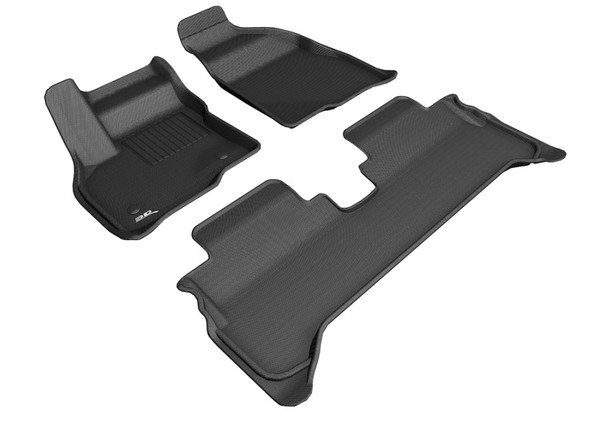 3D MAXpider 2017-2020 Chevrolet Bolt Ev Kagu 1st & 2nd Row Floormats - Black - L1CH08701509