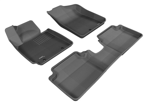 3D MAXpider 2012-2017 Hyundai Veloster Kagu 1st & 2nd Row Floormats - Black - L1HY02401509