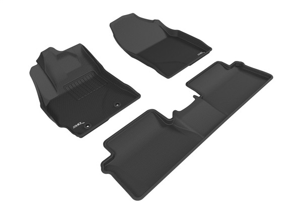 3D MAXpider 2017-2018 Toyota Corolla Im Kagu 1st & 2nd Row Floormats - Black - L1TY22901509