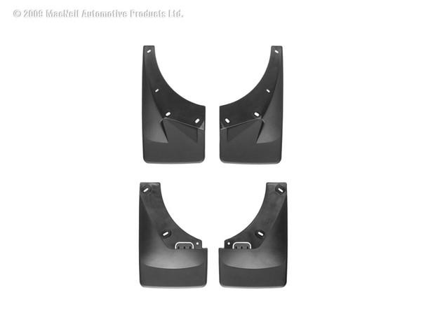 WeatherTech 07-11 GMC Yukon Denali No Drill Mudflaps - Black - 110008-120012