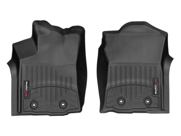WeatherTech 2018+ Toyota Tacoma Front FloorLiner - Black (Fits Access/Double Cab) - 4412991