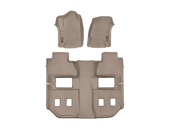 WeatherTech 2017+ Audi A4 (Sedan) Front & Rear FloorLiner - Tan - 45937-1-2