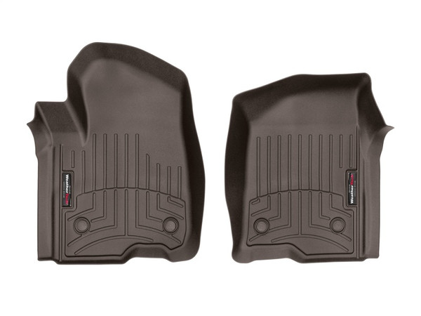 WeatherTech 2019+ Chevrolet Silverado 1500 Crew Cab Front FloorLiner - Cocoa - 4714361