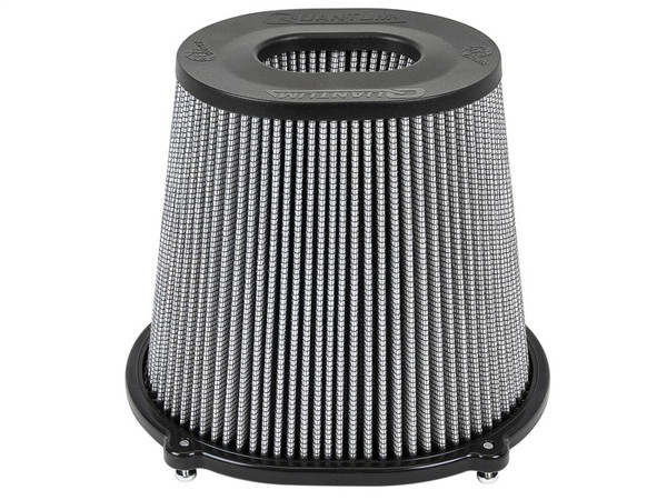 aFe Quantum Pro DRY S Air Filter Inverted Top - 5in Flange x 8in Height - Dry PDS - 21-91132
