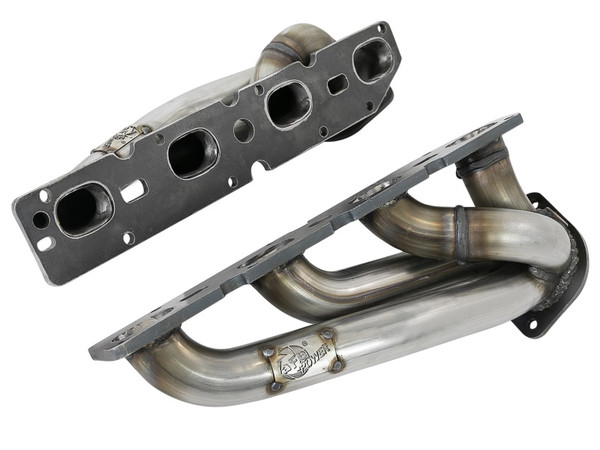 aFe Power Twisted Steel 304SS Shorty Header 09-18 Dodge Challenger / Charger V8-5.7L - 48-32021