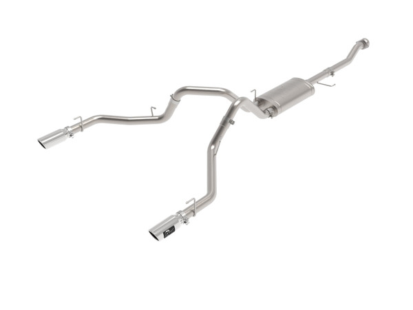 aFe Vulcan 3in 304 SS Cat-Back Exhaust 2021 Ford F-150 V6 2.7L/3.5L (tt)/V8 5.0L w/ Polished Tips - 49-33127-P