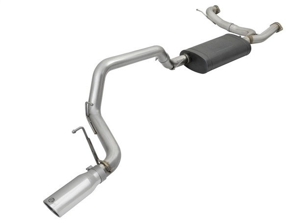 aFe MACHForce XP 3in 304-SS Exhaust Cat-Back 10-17 Nissan Patrol (Y62) V8-5.6L HO w/ Black Tip - 49-36114-P