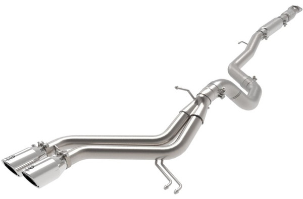 aFe Takeda 2-1/2in to 3in SS-304 Cat-Back Exhaust w/ Polished Tips 13-17 Hyundai Veloster L4-1.6L - 49-37018-P