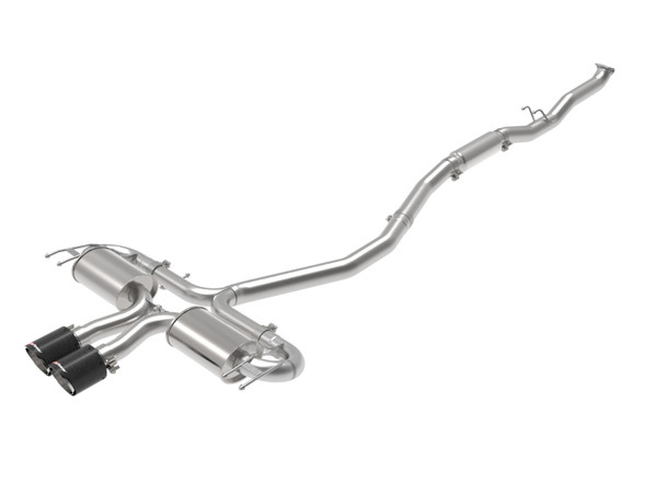 aFe Takeda 3in 304 SS Cat-Back Exhaust System w/CF Tips 17-20 Honda Civic Sport L4-1.5L (t) - 49-36624-C