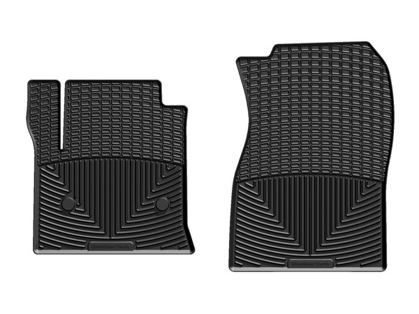 WeatherTech 14+ Chevrolet Silverado Front Rubber Mats - Black - W308