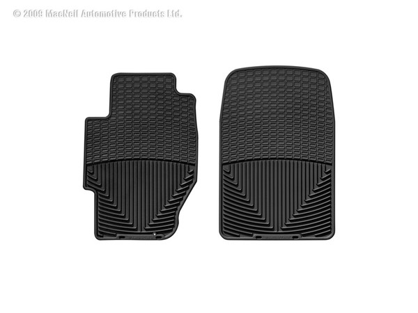 WeatherTech 03 Honda Civic Hybrid Front Rubber Mats - Black - W34