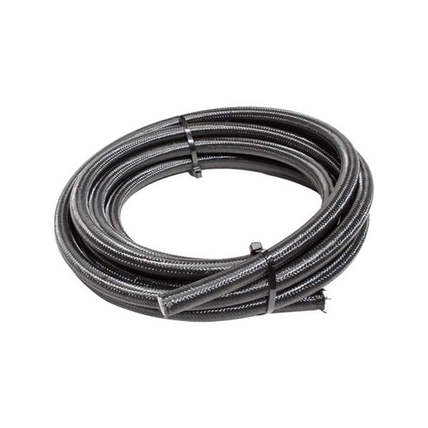 Snow 6AN Braided Stainless PTFE Hose - 15ft (Black) - SNF-60615B
