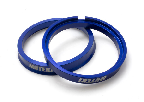 Wheel Mate Muteki Tesla Hub Ring Set 73mm x 64mm - 2 Piece Blue - WMPHR7316412PCT