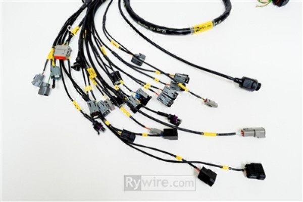 Rywire Honda B-Series (w/Syvecs SV7 ECU) Eng Harn w/OBD1 Alt/EV1 Inj/AEM IAT & MAP (Adapter Req) - RY-B-SYVEC-S7