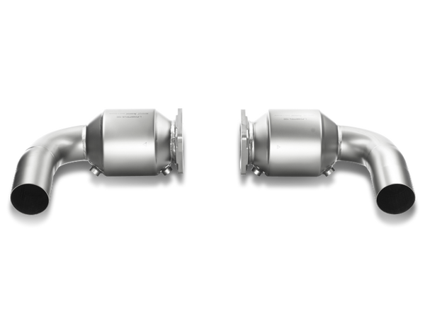 Akrapovic 10-13 Porsche 911 Turbo/Turbo S (997) Link Pipe Set w/ Cat (Titanium) - L-PO997TFLS-100