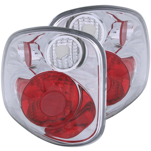 ANZO 1997-2000 Ford F-150 Taillights Chrome - 211068