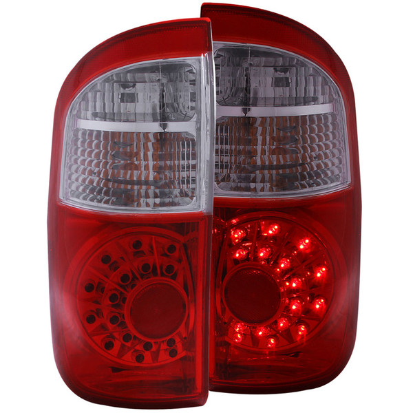ANZO 2004-2006 Toyota Tundra LED Taillights Red/Clear - 311060