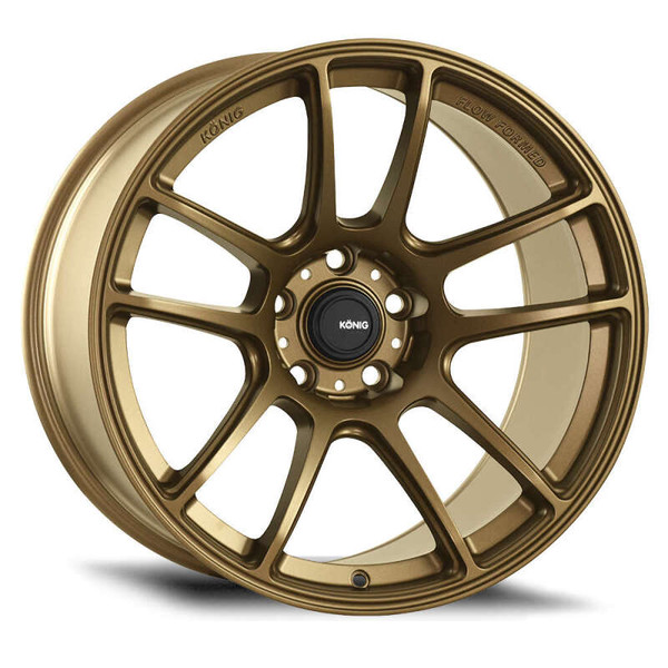 Konig Heliogram 18X8.5 5X108 ET42 Matte Bronze Knurled Bead Flow Formed - HL88508428
