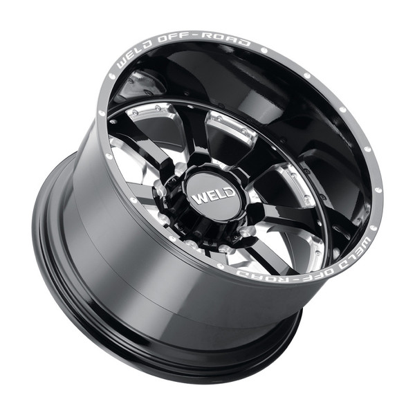 Weld Off-Road W125 20X10 Granada Six 6X135 ET-18 BS4.75 Gloss Black MIL 87.1 - W12500089475