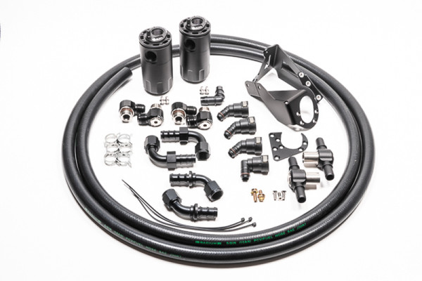 Radium Engineering Dual Catch Can Kit Nissan R32 Skyline GT-R Fluid Lock - 20-0590-FL