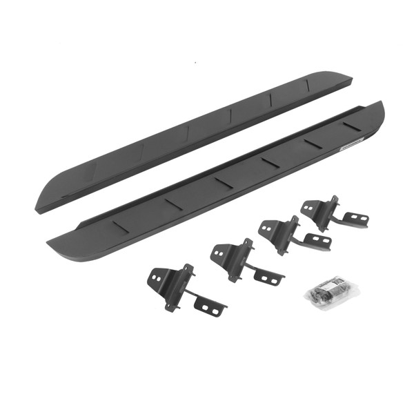 Go Rhino 07-18 Jeep Wrangler JK 2DR RB10 Slim Running Boards Kit (Incl. Brackets) - Tex. Blk - 63492648SPC