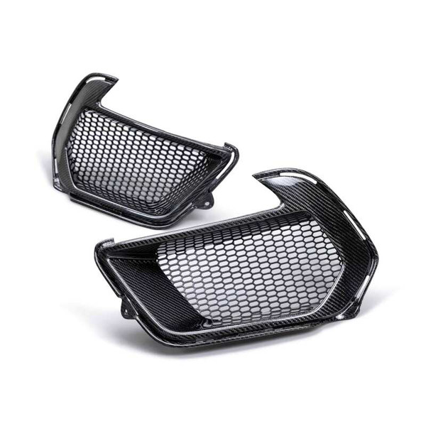 Anderson Composites 21-22 Ford Mustang Mach 1 Carbon Fiber Air Duct Bezels - AC-ADB21FDMUM1