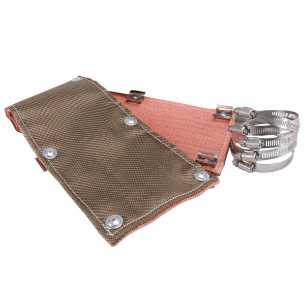DEI Pipe Shield 6in w x 3ft - w/ Stainless Steel Clamps - Titanium - 10452