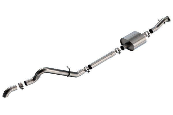 Borla 21-22 Ford Bronco 2.3L 2DR/4DR T-304 Stainless Steel Cat-Back Touring Exhaust - Brushed - 140897