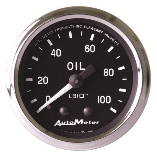 Autometer Cobra 2-1/16in 100 PSI Mechanical Oil Pressure Gauge - 201006
