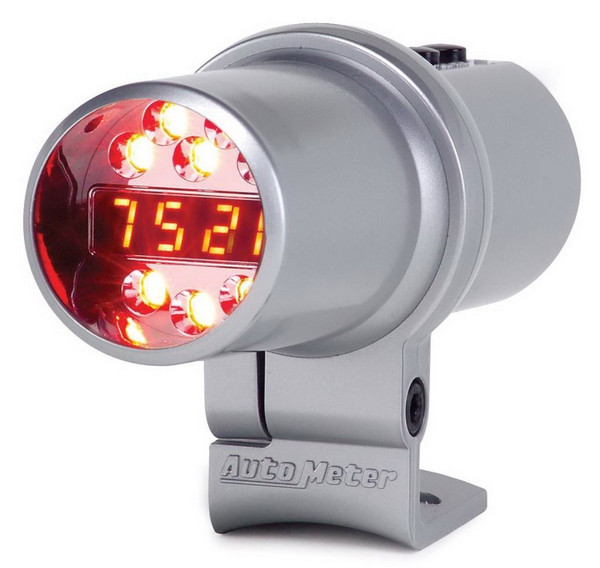 Autometer Shift Light Level 2 DPSS Digital w/ Multi-Color LED Silver Pedestal Mount - 5349