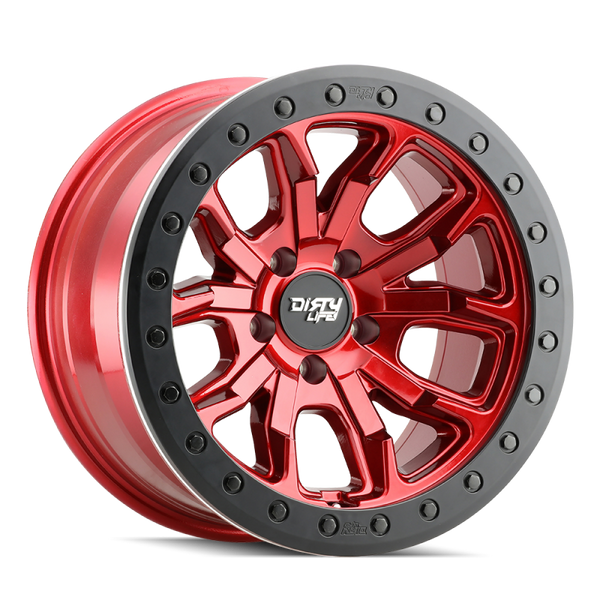 Dirty Life 9303 DT-1 17x9 / 6x135 BP / -12mm Offset / 87.1mm Hub Crimson Candy Red Wheel - 9303-7936R12