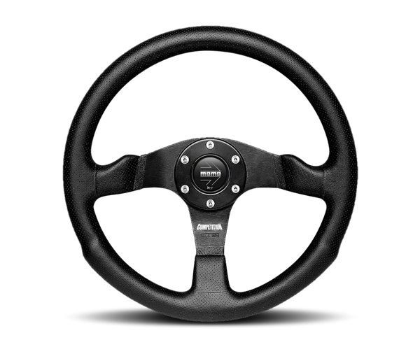 Momo Competition Steering Wheel 350 mm - Black AirLeather/Black Spokes - COM35BK0B