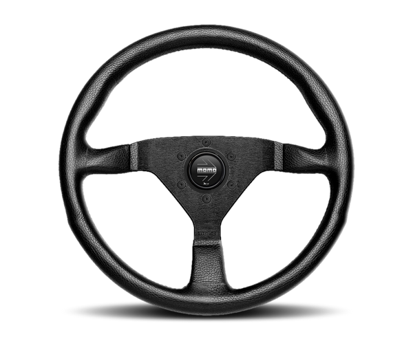 Momo Montecarlo Steering Wheel 320 mm - Black Leather/Black Stitch/Black Spokes - MCL32BK1B